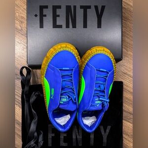 FENTY x PUMA Creeper Phatty Sneakers – Blue/Green Gum Sole | Women’s 10 (EU 41)